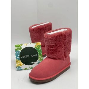Koolaburra by UGG Kids' Aubrei Short Boots - Tea Rose 4 Big Kid
